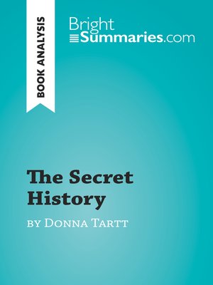cover image of The Secret History by Donna Tartt (Book Analysis)